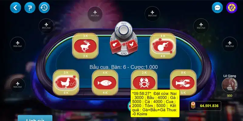 Quy tr&igrave;nh chơi một v&aacute;n bầu cua